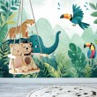 Fotomurale per Bambini Avventure Nella Giungla