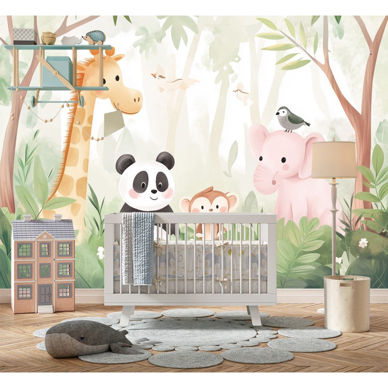 Fotomurale per Bambini Animali felici