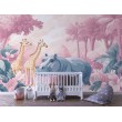 Fotomural Infantil Selva Rosa