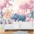Pink Jungle Children's Photomural
