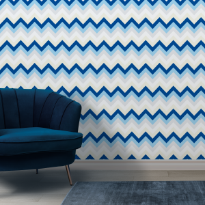 Wallpaper Zig Zag Blue...