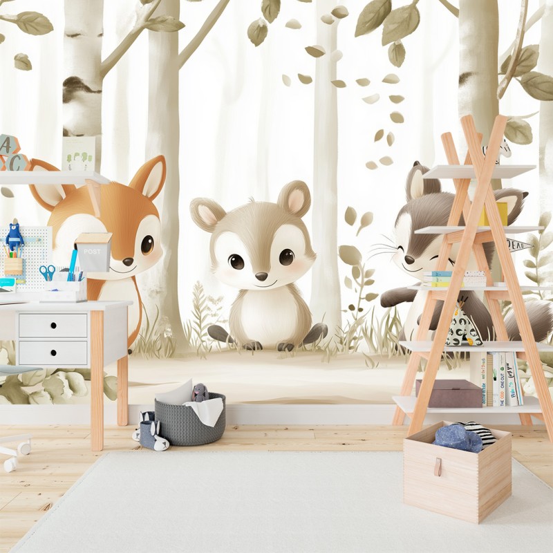 Fotomurale per Bambini Scoiattoli