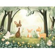 Fotomural Infantil Pequeños Venados