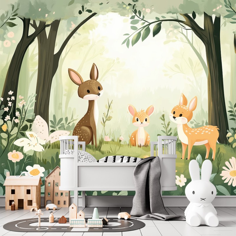 Fotomurale per Bambini Little Deer