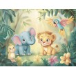 Children's Photomural Mischief In The Jungle