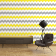 Wallpaper Zig Zag Duo Yellow gray