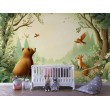 Fresque Murale Enfant Ours et Renard