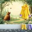 Children's Photomural Bear and Fox