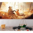 Fotomural Infantil Oso Otoñal