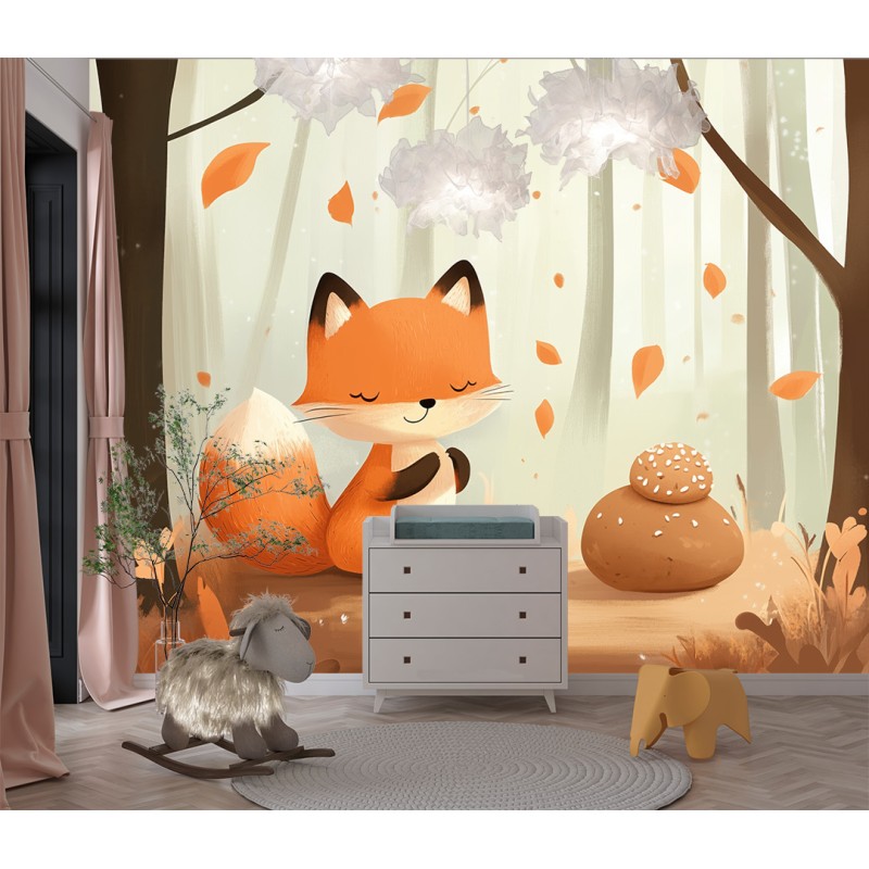 Fotomurale per Bambini Happy Fox