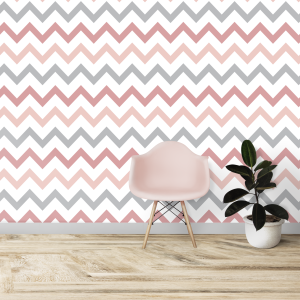 Papier peint Zig Zag gris...