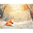 Lovely Fox Children's Photomural