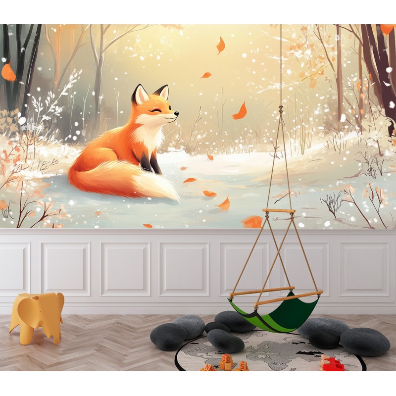 Fotomurale per Bambini Lovely Fox