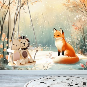 Rotfuchs Kinder Fototapete