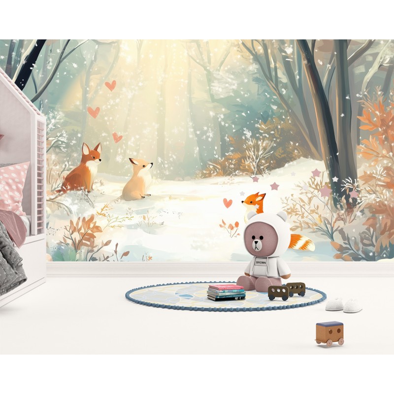 Fotomural Infantil Bosque de Amor