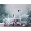 Fotomurale per Bambini White Swans