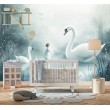 White Swans Children's Photomural