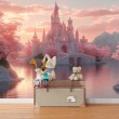Fresque Murale Enfants Enchanted Pink Lake