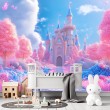 Children's Photomural Castle Among Clouds