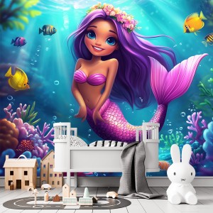 Fotomural Infantil Sirena...