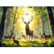 Deer in the Forest Children's Photomural