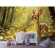 Fresque Murale Enfants Famille de Cerfs