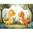 Fresque Murale Enfants Dinosaures