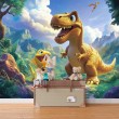 Fotomural Infantil Amigos Dinosaurios