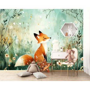 Aquarell Baby Fuchs Kinder...