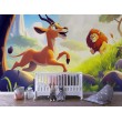 Lion and Gazelle Children's Photomural