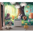 Fresque Murale Enfants Contes de la Forêt