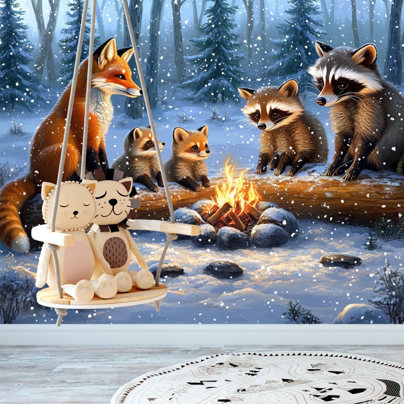 Fotomural Infantil Noche De Hoguera