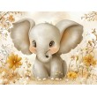 Fotomurale per Bambini Con Elefantino