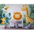 Animated Safari Children's Photomural