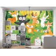 Fresque Murale Pour Enfants Animaux de la Forêt