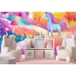 Fotomural Infantil Unicornio En Prado Mágico