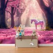 Einhorn im Zauberwald Kinder Fototapete