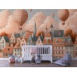 Fotomural Infantil Globos Aerostáticos Y Edificios