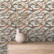 Papier Peint 3D Vagues Beige
