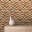 Papel Pintado 3D Olas Beige y Marrón