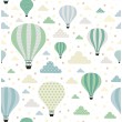 Kindertapete Vintage Luftballons