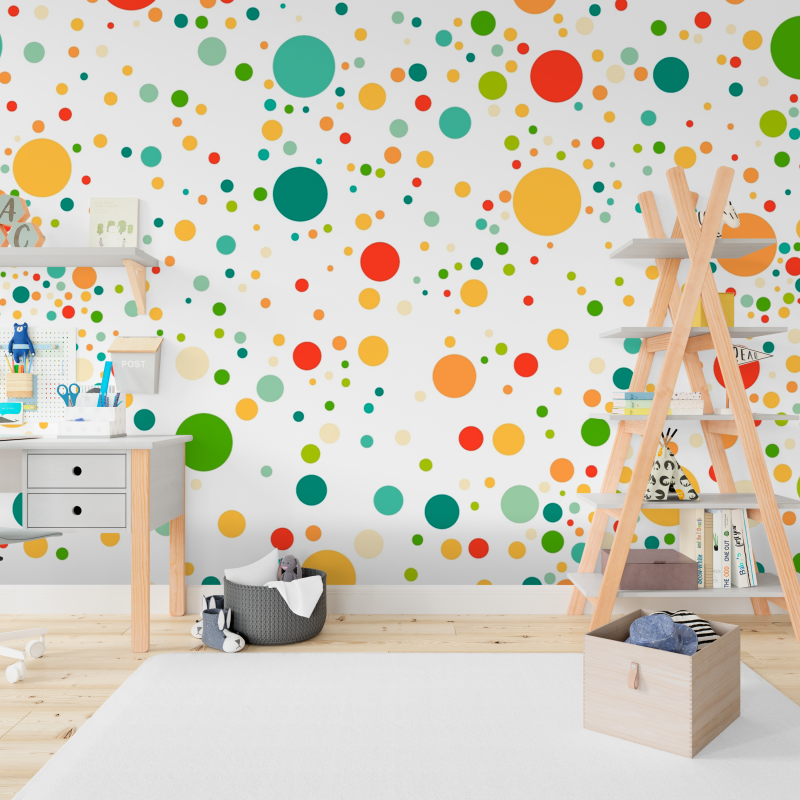 Papel Pintado Infantil Fiesta de Colores