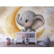 Elephant and Moon Children's Photomural