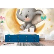 Elephant and Moon Children's Photomural