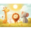 Fotomural Infantil Animalitos Bajo El Sol