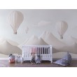 Children's Photomural Balloons Over Mountains