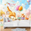 Fotomurale per Bambini Giraffe Adventures