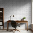 Light Grey 3D Square Wallpaper