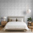 Light Grey 3D Square Wallpaper