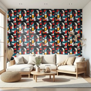 3D wallpaper geometric...